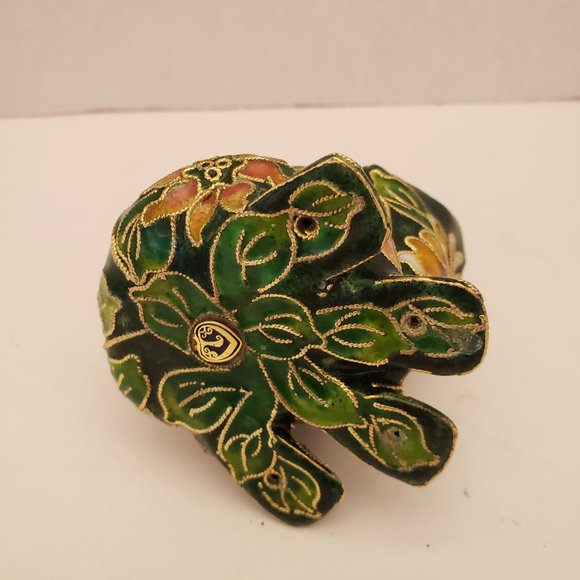 Victorian Treasures Metal Frog Figurine Decor - Picture 6 of 8